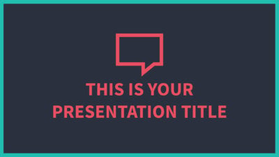 Free Powerpoint template or Google Slides theme with dark background