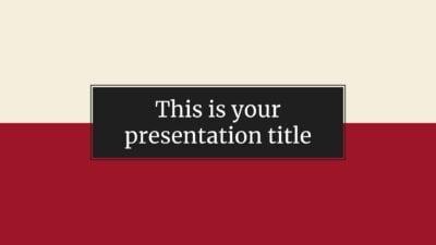 Free serious and formal Powerpoint template or Google Slides theme