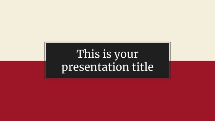 Formal Minimalista. Template PowerPoint grátis e tema do Google Slides