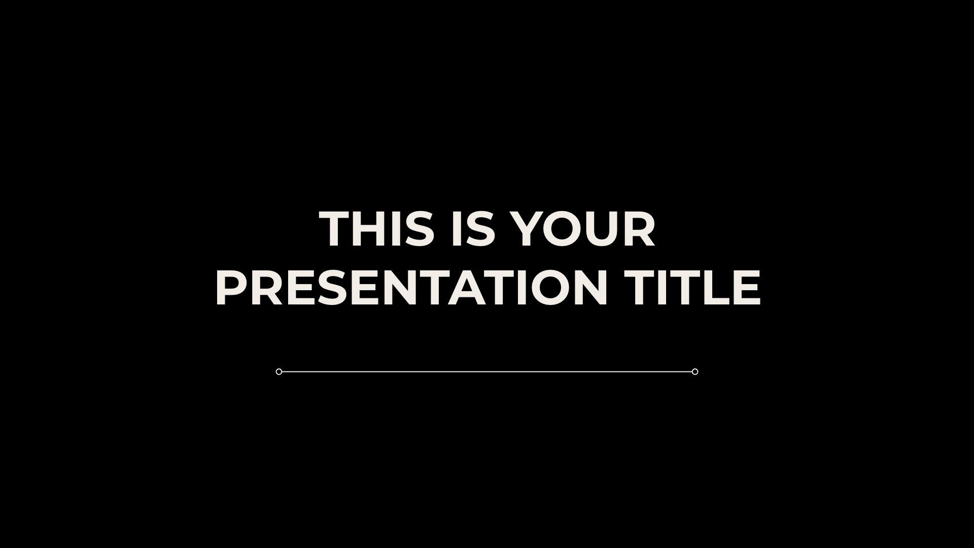 Free simple and functional Powerpoint template or Google Slides theme