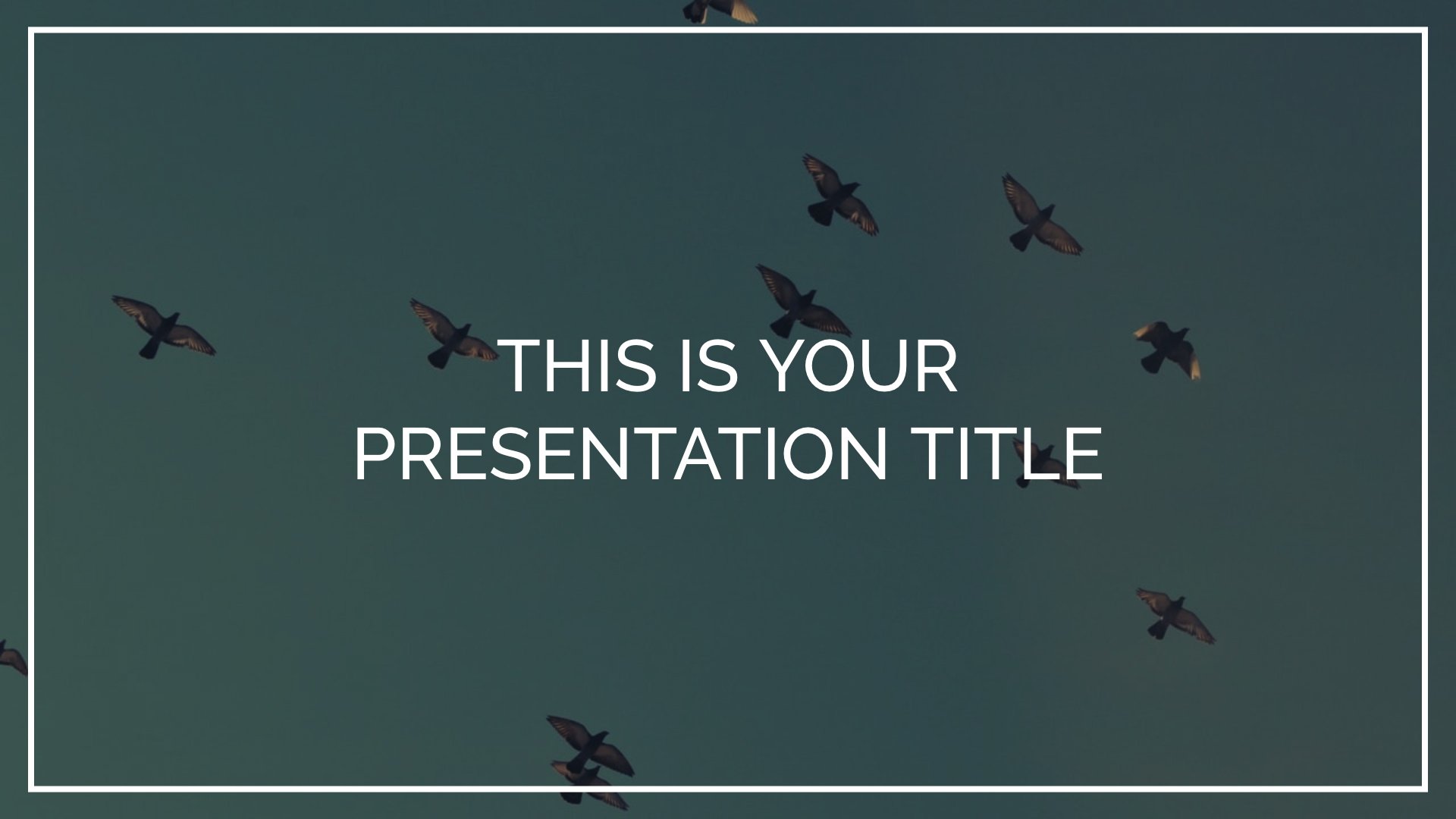 Free inspiring Powerpoint template or Google Slides theme with photo background