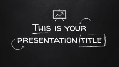 Free blackboard Powerpoint template or Google Slides theme for education