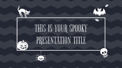 Free Powerpoint template or Google Slides theme for Halloween