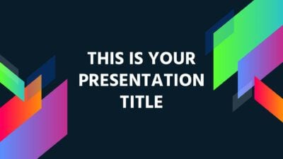 Free colorful and modern presentation - Powerpoint template or Google Slides theme
