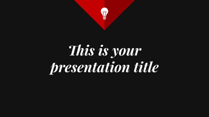Triángulo Elegante. Plantilla PowerPoint gratis y tema de Google Slides