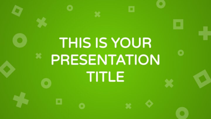 Matemáticas Verde. Plantilla PowerPoint gratis y tema de Google Slides