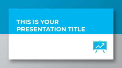 Free professional and corporate blue presentation - Powerpoint template or Google Slides theme