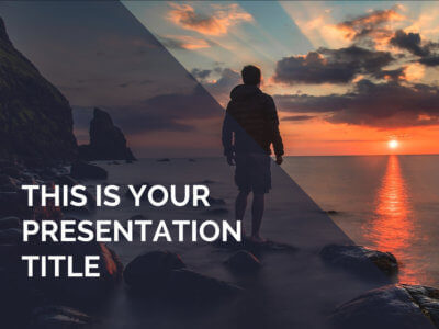Free inspiring Powerpoint template or Google Slides theme with photo backgrounds