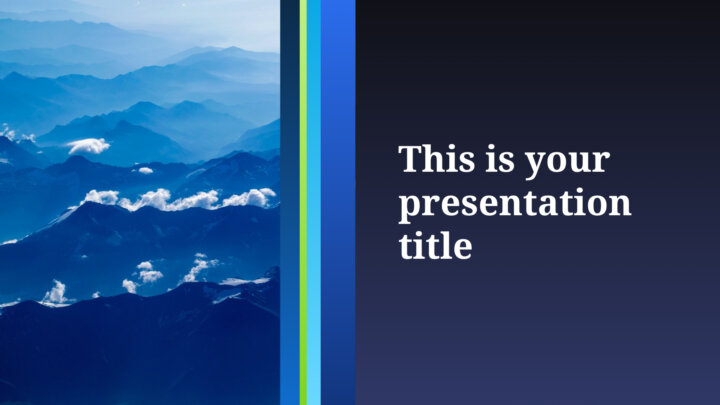 Negócio Formal Azul. Template PowerPoint grátis e tema do Google Slides