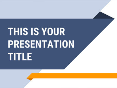 Free business blue Powerpoint template or Google Slides theme