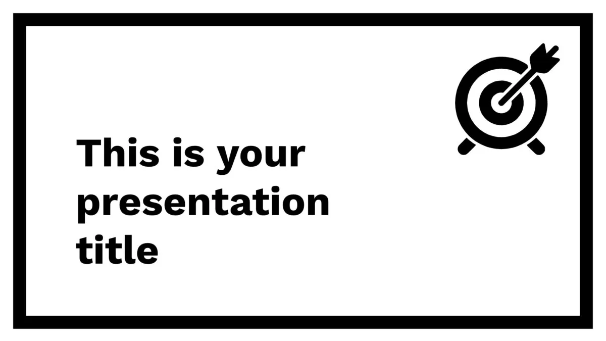 Plantilla de PowerPoint simple gratis o tema de Google Slides