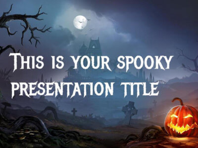 Free Halloween Powerpoint template or Google Slides theme