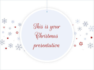 Free christmas presentation - Powerpoint template or Google Slides theme