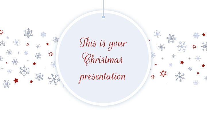 Navidad Elegante. Plantilla PowerPoint gratis y tema de Google Slides