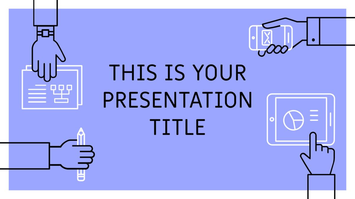 Free Powerpoint template or Google Slides theme with teamwork illustrations