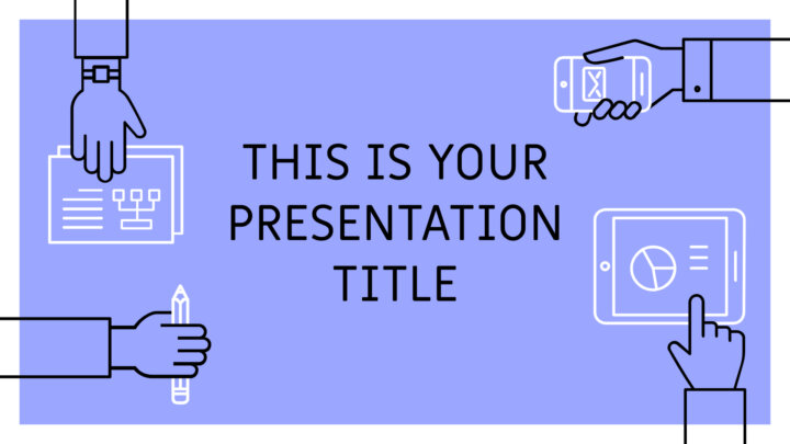 Blue Team Work. Free PowerPoint Template & Google Slides Theme