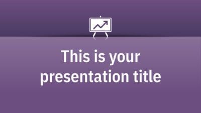 Free Powerpoint template or Google Slides theme simple with color background
