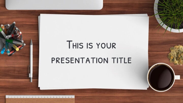 Photographic Desk. Free PowerPoint Template & Google Slides Theme