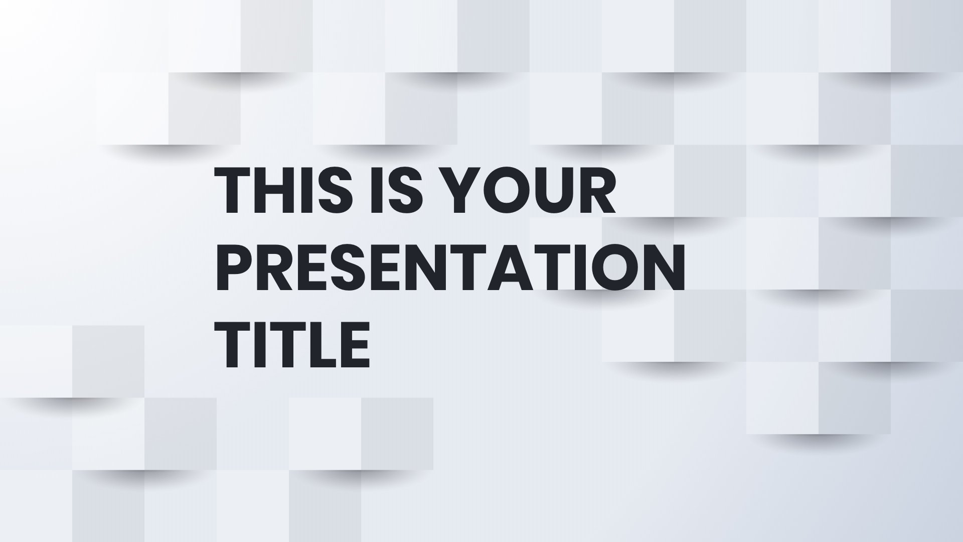 Free Powerpoint template or Google Slides theme with white business background