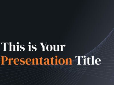 Free business Powerpoint template or Google Slides theme with dark background
