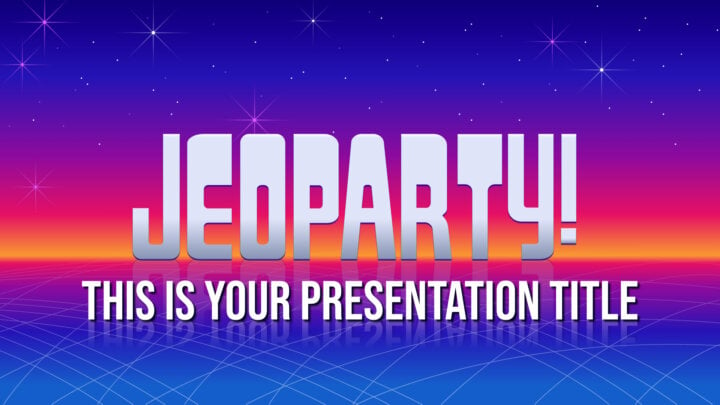 Jogo Jeopardy. Template PowerPoint grátis e tema do Google Slides