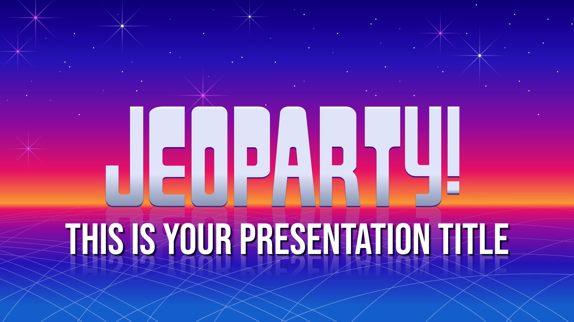 jeopardy powerpoint presentation template