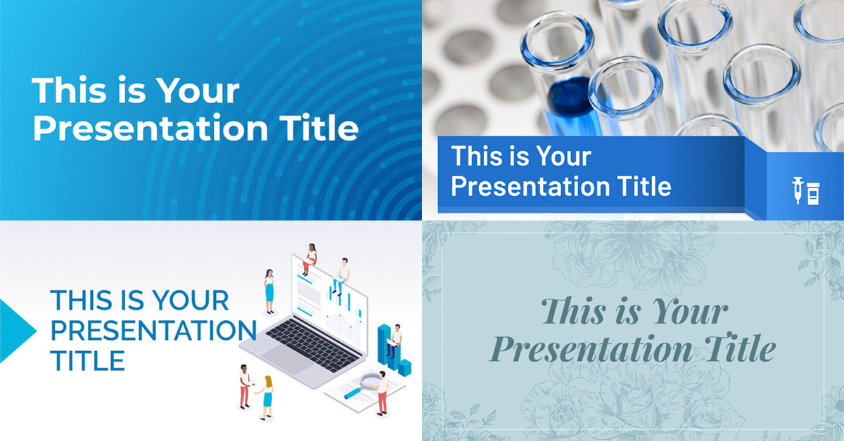 Free Blue PowerPoint templates and Google Slides themes