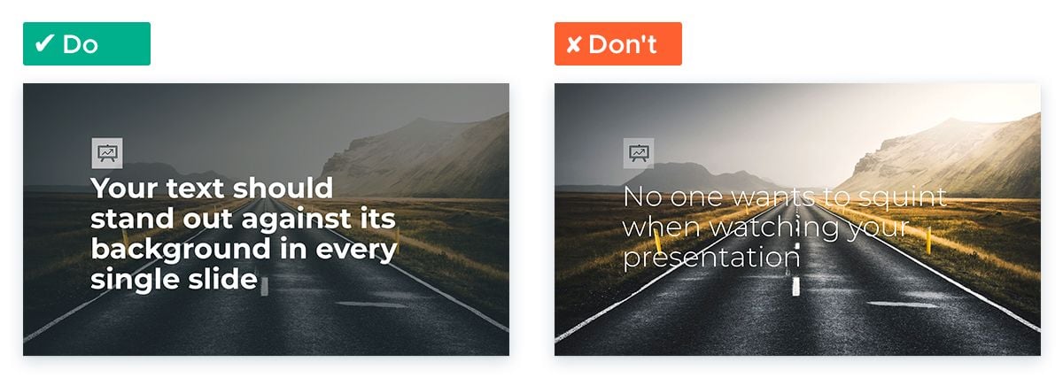 Design Tips for Non-Designers To Use In Your Next Presentation - Use contrast