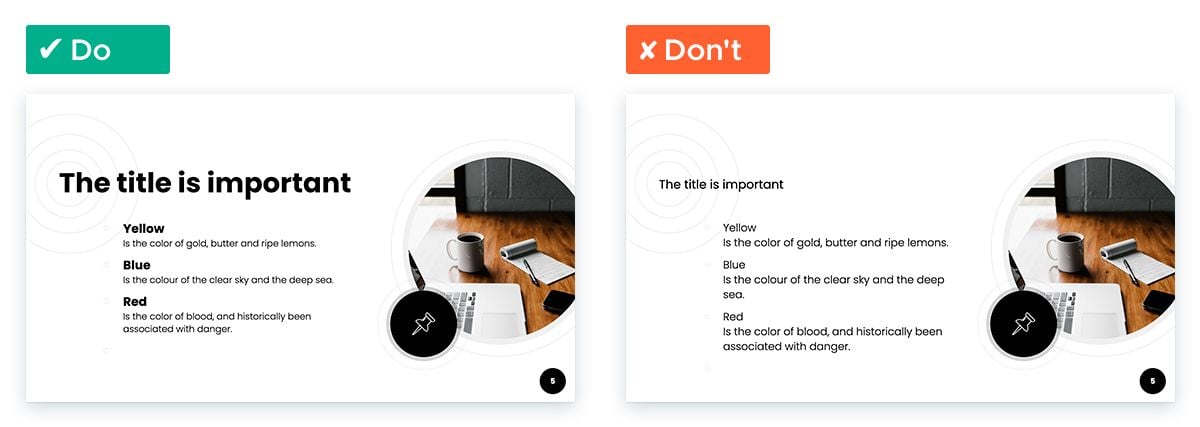 Easy Tricks for Designing a Text-heavy Presentation: Make the most of text hierarchy
