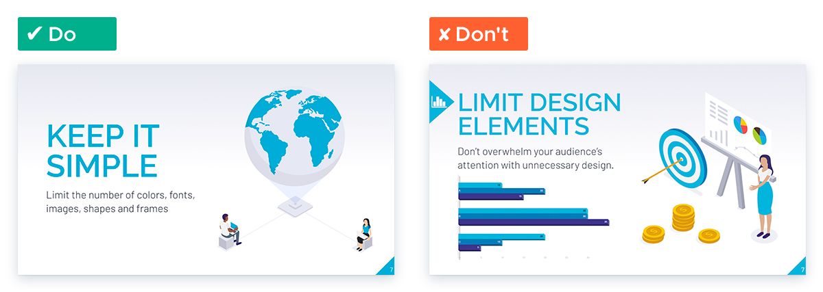 Design Tips for Non-Designers To Use In Your Next Presentation - Keep simple
