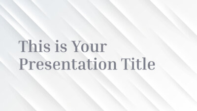 Free elegant Powerpoint template and Google Slides theme with subtle relief effect