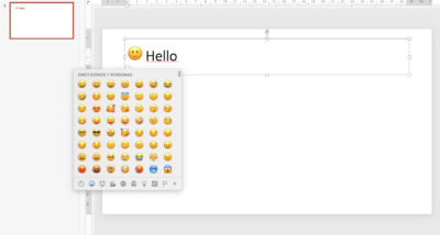 How to insert emoji in PowerPoint
