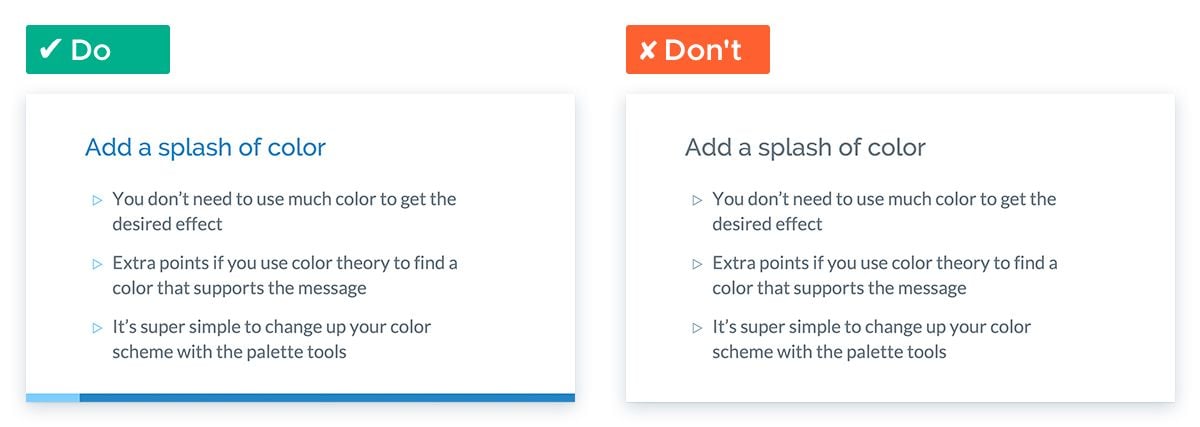 How To Turn A 'Boring' PowerPoint Into An Engaging Presentation - Add color