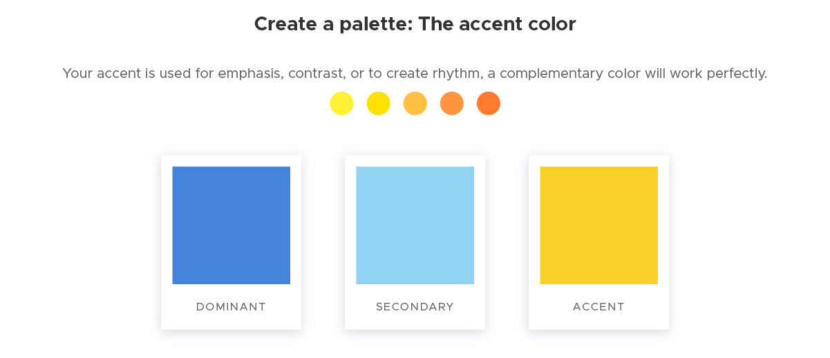 Create a palette - 3 The accent color