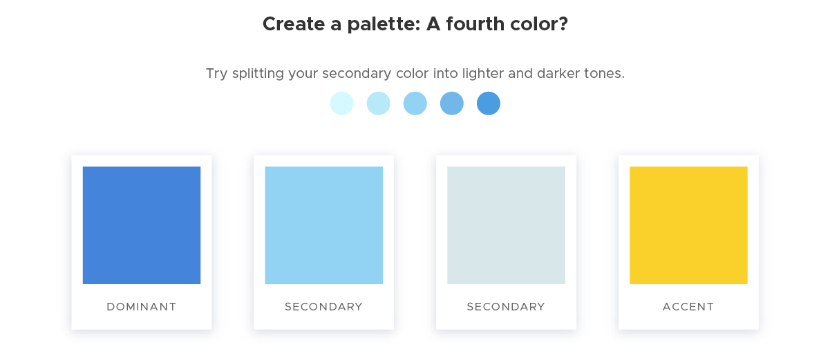 Create a palette - 4 A fourth color