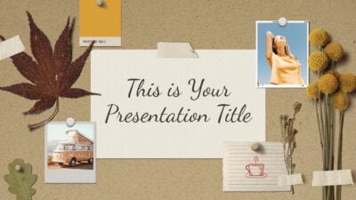 Free inspiring Powerpoint template and Google Slides theme with vintage moodboard style