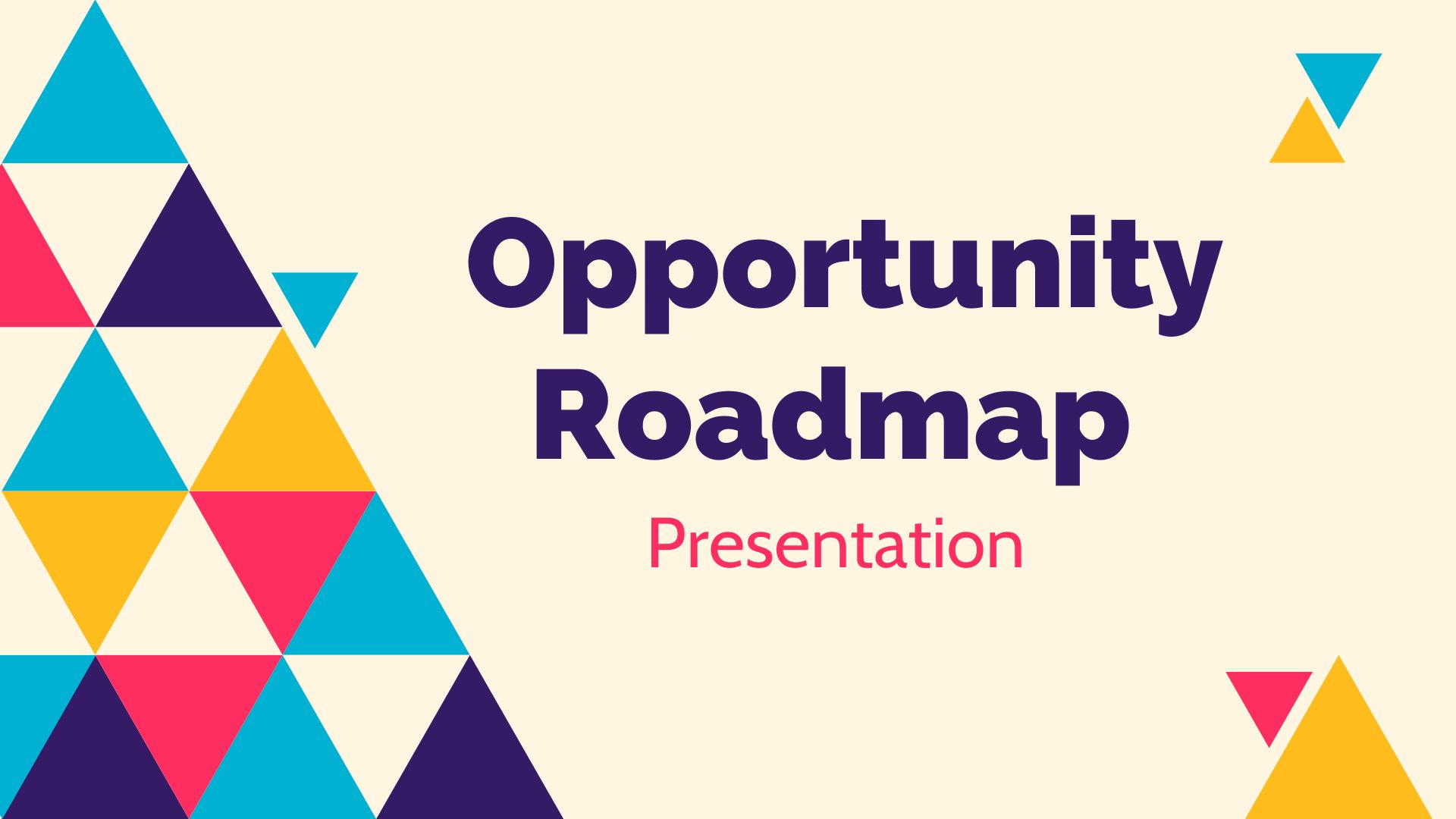 Opportunity Roadmap. Free PPT Template & Google Slides Theme