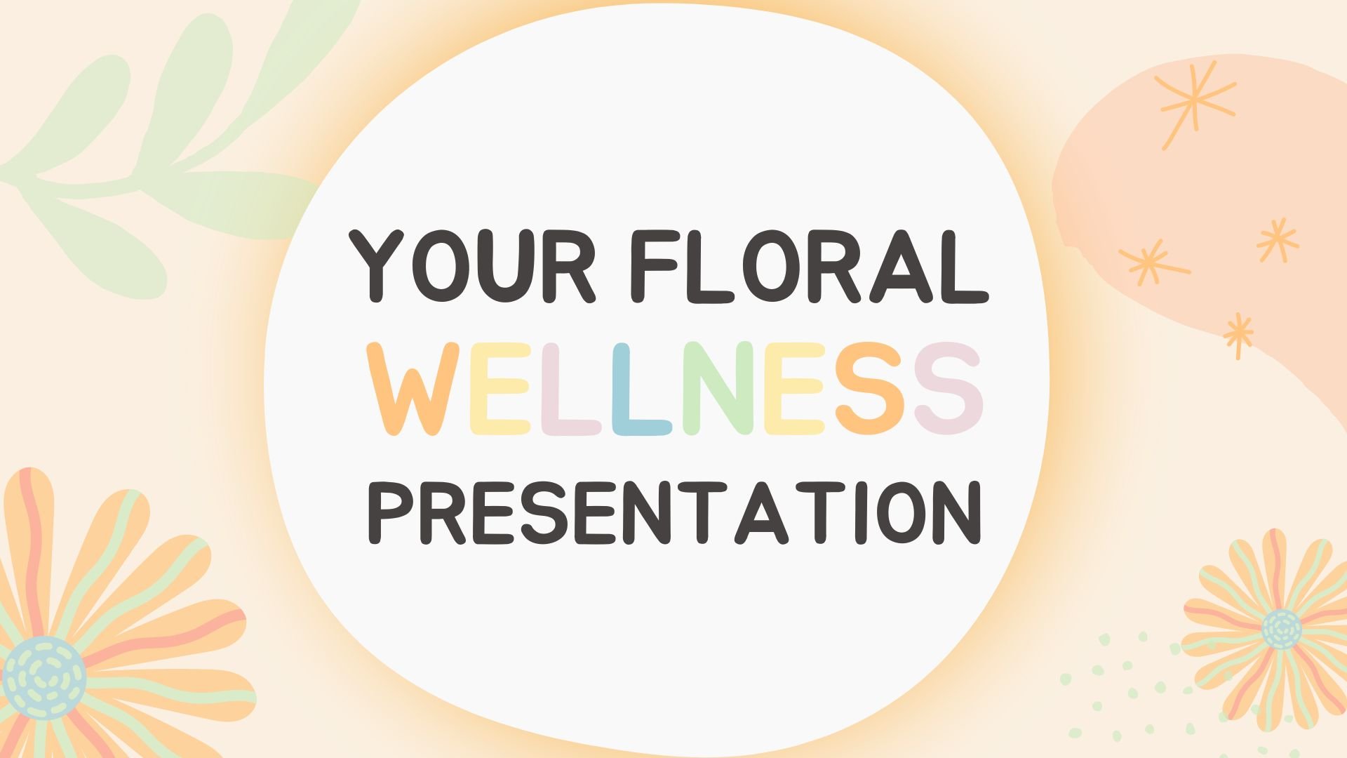 Floral Wellness. Free PPT Template & Google Slides Theme