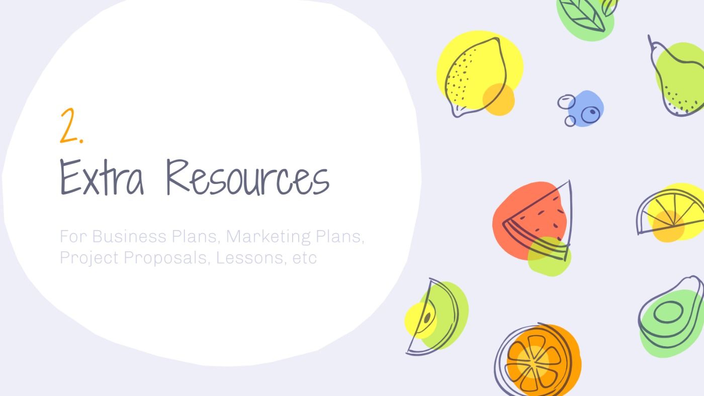 Colorful Fruits. Free PowerPoint Template & Google Slides Theme