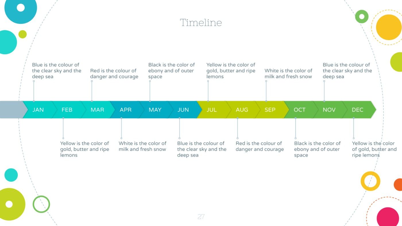 Colorful Circles. Free PowerPoint Template & Google Slides Theme