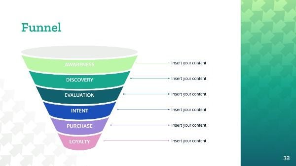 Upward Arrows. Free PowerPoint Template & Google Slides Theme