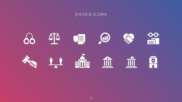 Stylish Law & Justice. Free PowerPoint Template & Google Slides Theme