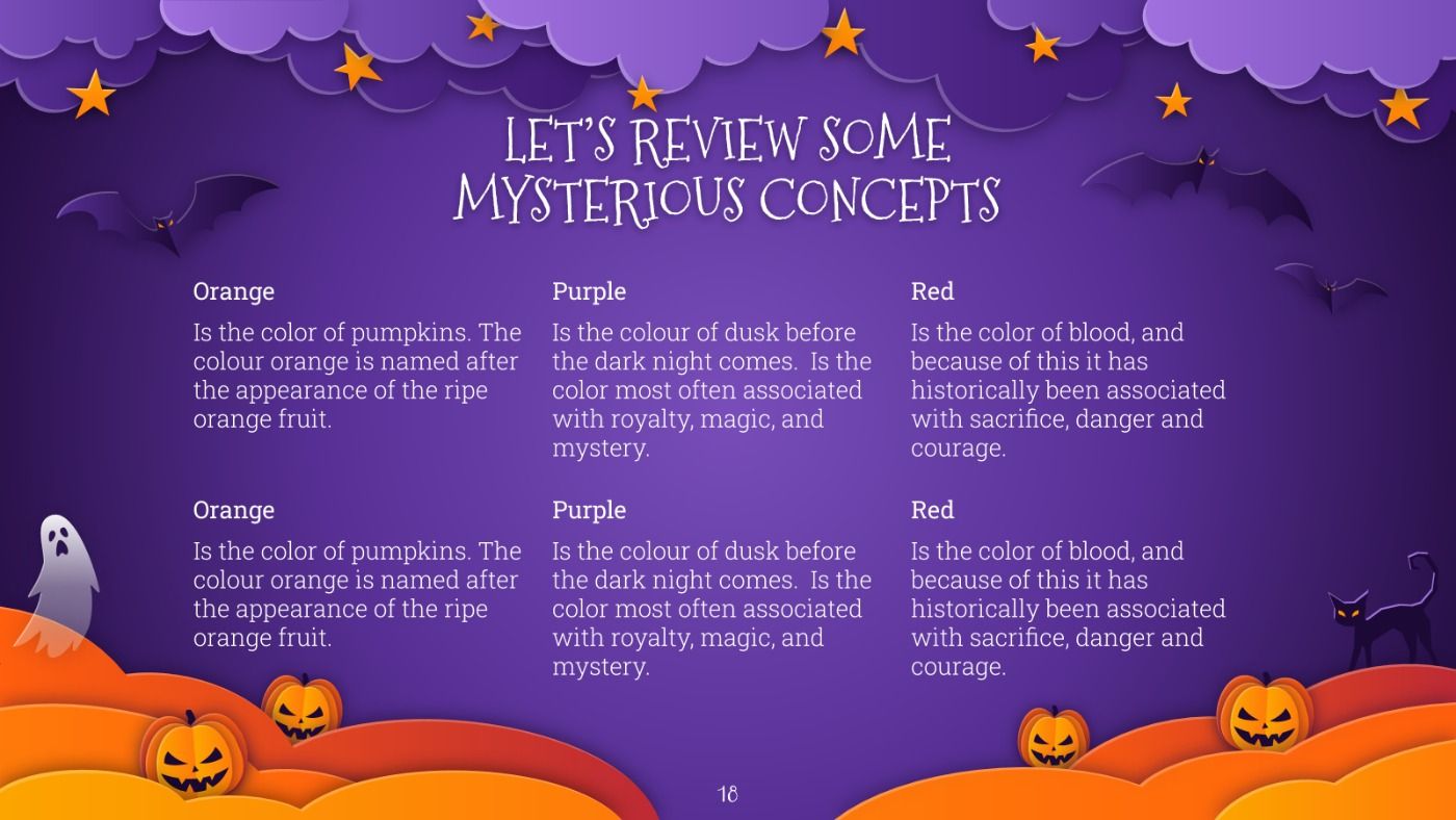 Happy Halloween. Free PowerPoint Template & Google Slides Theme