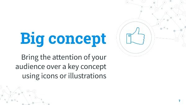 Blue Connections. Free PowerPoint Template & Google Slides Theme