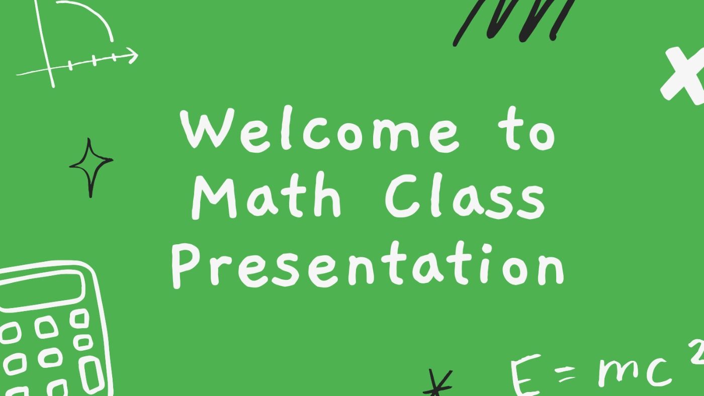 Welcome To Math Class. Free PPT Template & Google Slides Theme